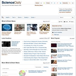 ScienceDaily: Mind & Brain Articles