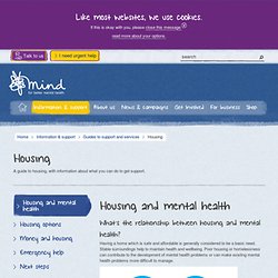 Housing and mental health