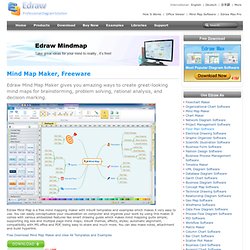 Mind Mapping Software - Create mind maps (graphical representations of thought processes) for brainstorming, problem solving, rational analysis, and decision marking.