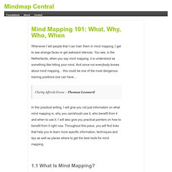 Mind Mapping 101: What, Why, Who, When
