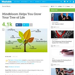 Mindbloom Helps You Grow Your Tree of Life