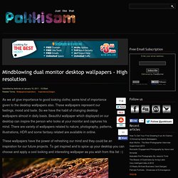 Mindblowing dual monitor desktop wallpapers - High resolution