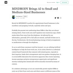 MINDBODY Brings AI to Small and Medium-Sized Businesses