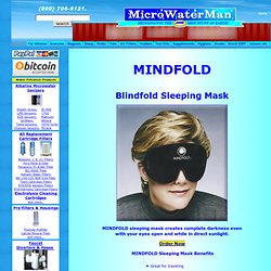 MINDFOLD RELAXATION & SLEEPING MASK - Blindfold For Pilots and Night Workers