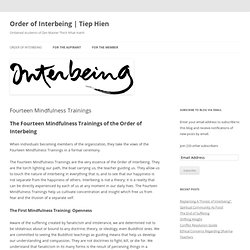 Fourteen Mindfulness Trainings