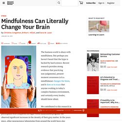 Mindfulness Can Literally Change Your Brain