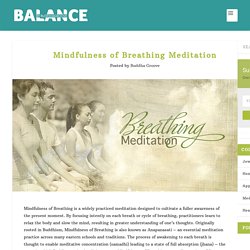 Mindfulness of Breathing Meditation