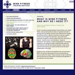 Mindfulness-based Mind Fitness Training (MMFT) - Mind fitness, neuroplasticity, and stress resilience