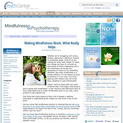 Making Mindfulness Work