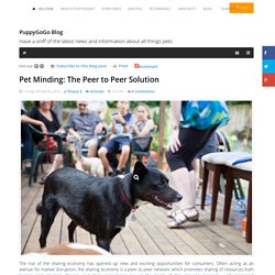 Pet Minding: The Peer to Peer Solution - PuppyGoGo Blog