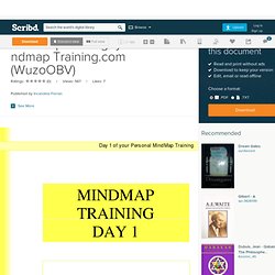 MINDMAP TRAINING DAY 4 for MindmapTrainingbyMindmap Training.com (WuzoOBV)