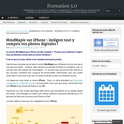 MindMaple sur iPhone : intégrez tout y compris vos photos digitales !