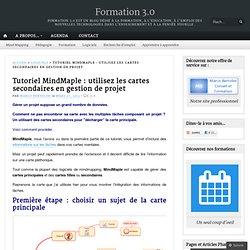 Tutoriel MindMaple : utiliser les cartes secondaires en gestion de projet