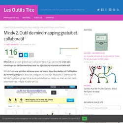 Mind42. Outil de mindmapping gratuit et collaboratif