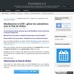 Mindmeister et GTD : gérer vos calendriers avec le flux de tâches