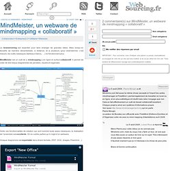 MindMeister, un webware de mindmapping « collaboratif »