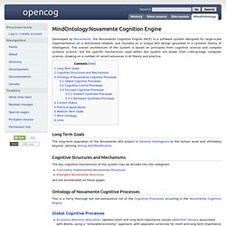 MindOntology:Novamente Cognition Engine