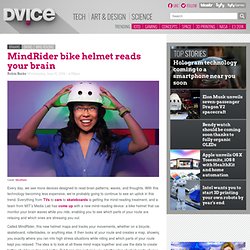 MindRider bike helmet reads your brain