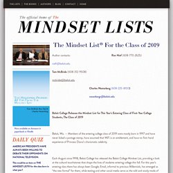 The Mindset Lists of American History