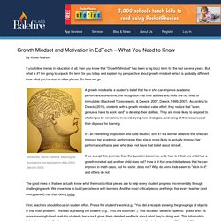 Growth Mindset and Motivation in EdTech – What You Need to Know