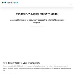 MindsterDX Digital Maturity Model - is your organization ready?