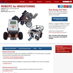 Download ROBOTC for LEGO MINDSTORMS. Start programming your NXT robotics projects now!
