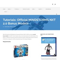 Tutorials: Official MINDSTORMS NXT 2.0 Bonus Models