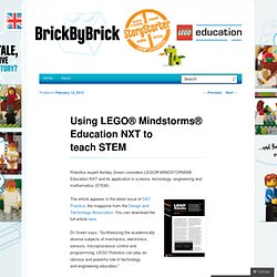 Using LEGO® Mindstorms® Education NXT to teach STEM