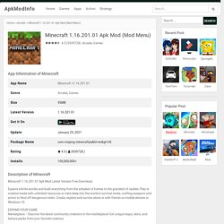 Minecraft 1.16.201.01 Apk Mod (Mod Menu) - ApkModInfo