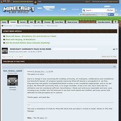 [MOD COMPILATION] Minecraft Community Pack v1.31 [BETA v1.1] - Minecraft Forums