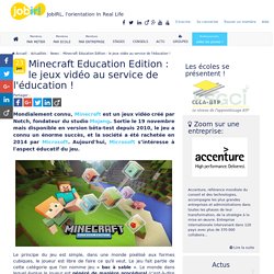 Minecraft Education Edition : le jeux vidéo au service de l'éducation !