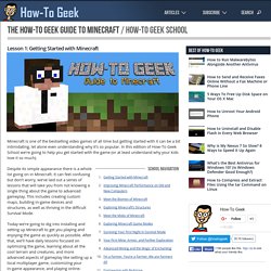 Minecraft Guide: Getting Started with Minecraft