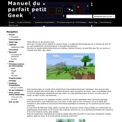 Minecraft - Manuel du parfait petit Geek