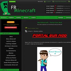 Mod Minecraft : Portal Gun Mod