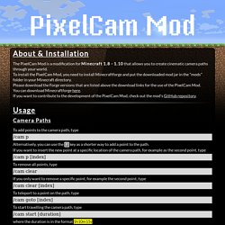 Minecraft PixelCam Mod