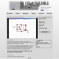 Stuff by David - Minecraft Redstone Simulator