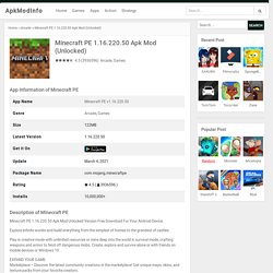 Minecraft PE 1.16.220.50 Apk Mod (Unlocked) - ApkModInfo