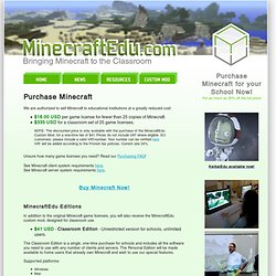 Purchase Minecraft