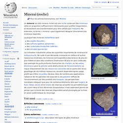 Minerai (roche)