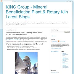 Mineral Beneficiation Plant - Meaning, best brand and more.