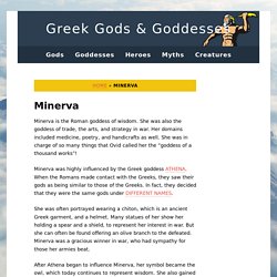 Facts and Information on the Goddess Minerva