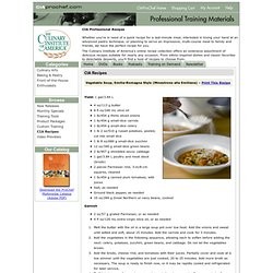 Vegetable Soup, Emilia-Romagna Style (Minestrone alla Emiliana) : CIAProchef.com