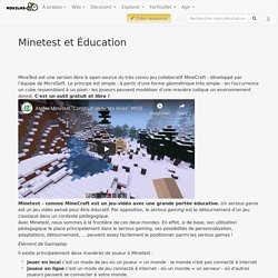 Minetest et Éducation — Movilab.org