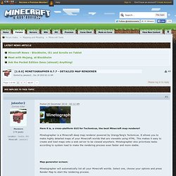 Minetographer - Detailed Map Renderer [1.5 Support!] (0.7.3)