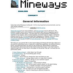 Mineways General Information