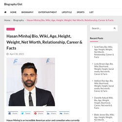 Hasan Minhaj Bio, Wiki, Age, Height, Weight, Net Worth, Relationship, Career & Facts - Biography Gist