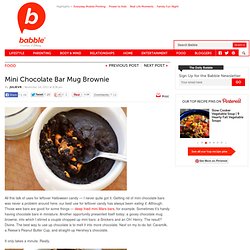 Mini Chocolate Bar Mug Brownie