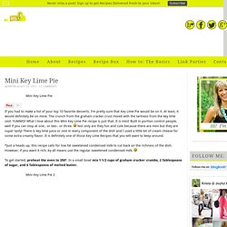 Mini Key Lime Pie – Key Lime Recipes