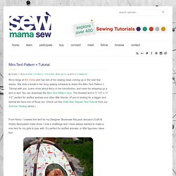 Mini-Tent Pattern + Tutorial « Sew,Mama,Sew! Blog