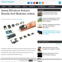 tweeq Miniature Arduino Boards And Modules